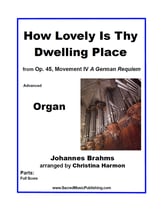 How Lovely Is Thy Dwelling Place Organ sheet music cover